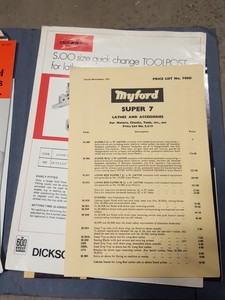 Thumbnail image of Myford Super 7B Long Bed High Speed Lathe 1972 Hardened Bed