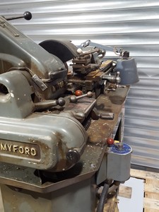 Thumbnail image of Myford Super 7B Long Bed High Speed Lathe 1972 Hardened Bed