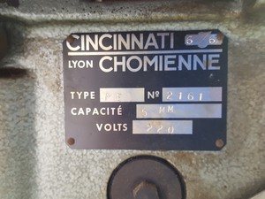 Thumbnail image of Cincinnati Lyon Chomienne Type PE High Speed Benchtop Drill Engineering