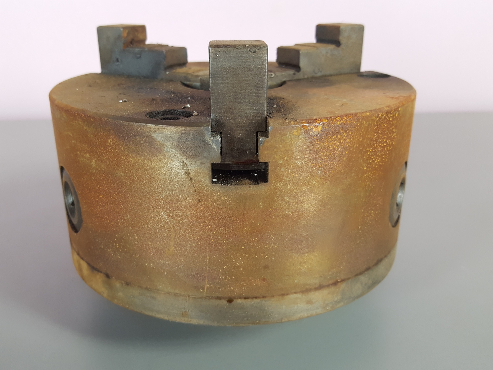 Image of Pratt Burnerd Cat. 1213-11705 6-1/4" Iron Body Lathe Chuck (3 Jaws) 95mm 
