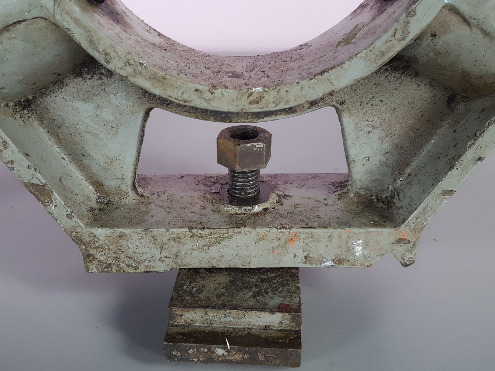 Image of Vintage Fixed Steady Lathe Clamp 6" Toolholder 