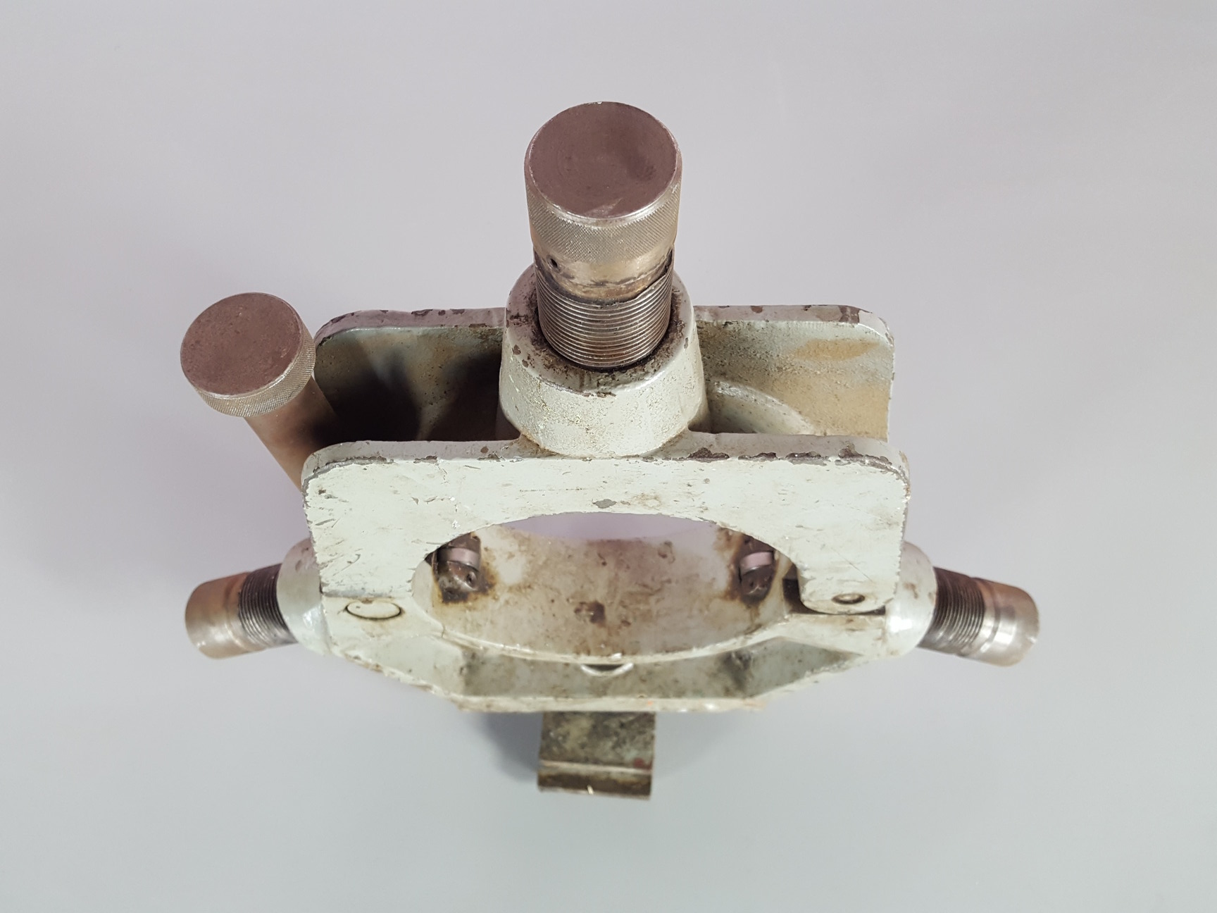 Image of Vintage Fixed Steady Lathe Clamp 6" Toolholder 
