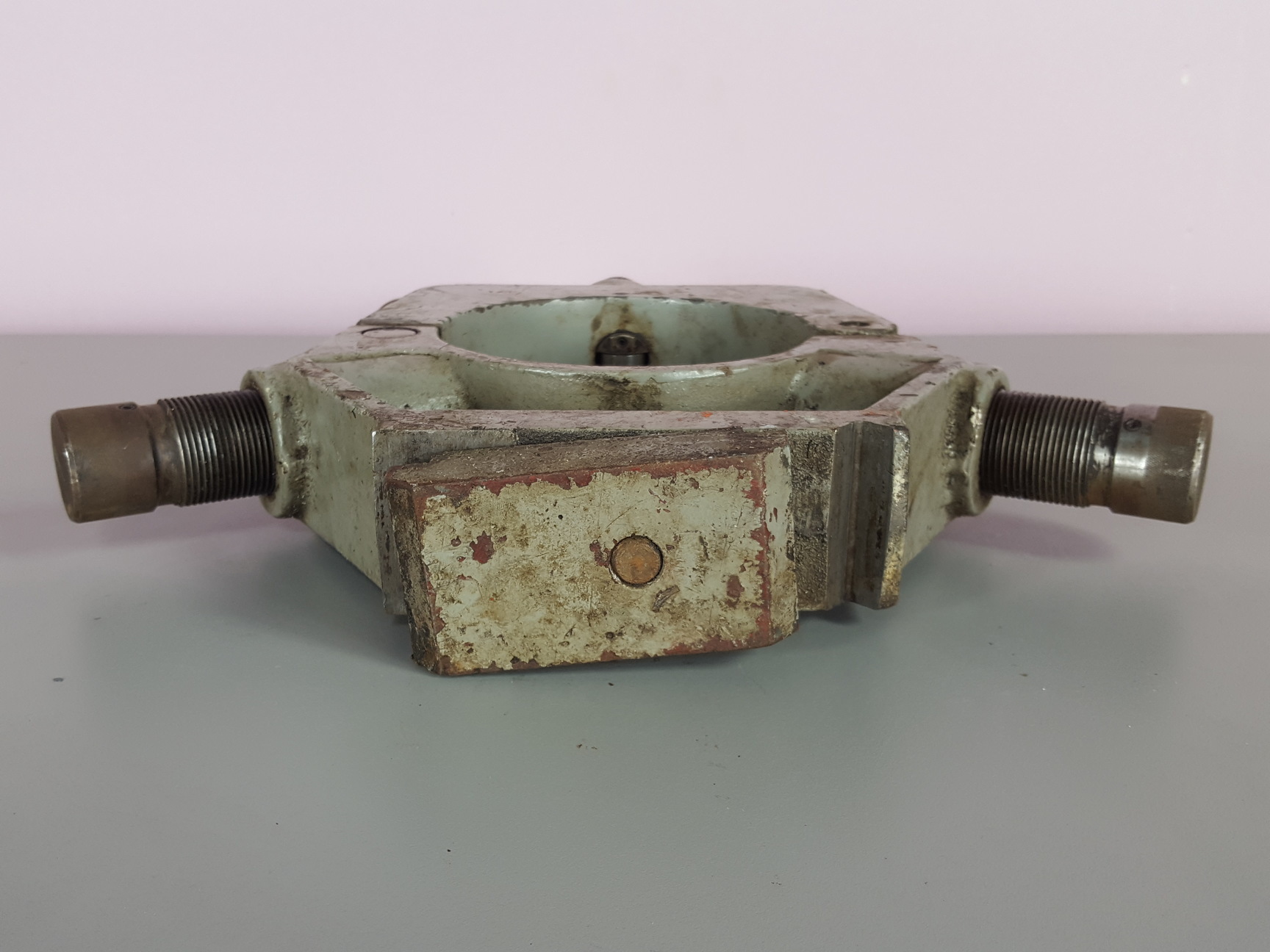 Image of Vintage Fixed Steady Lathe Clamp 6" Toolholder 