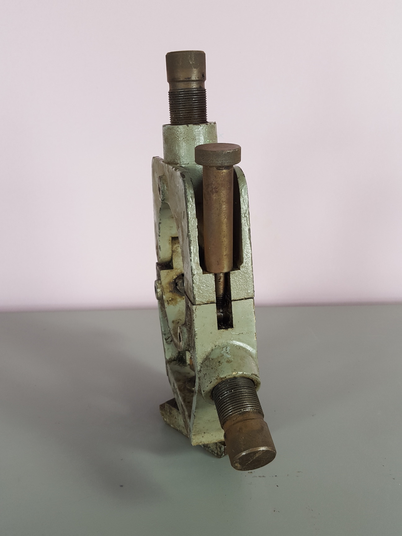 Image of Vintage Fixed Steady Lathe Clamp 6" Toolholder 