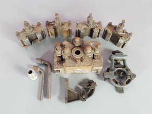 Thumbnail image of Assorted Lathe Parts Dickson Clamps / Vice Toolholder Clamp Pad Toolpost Set