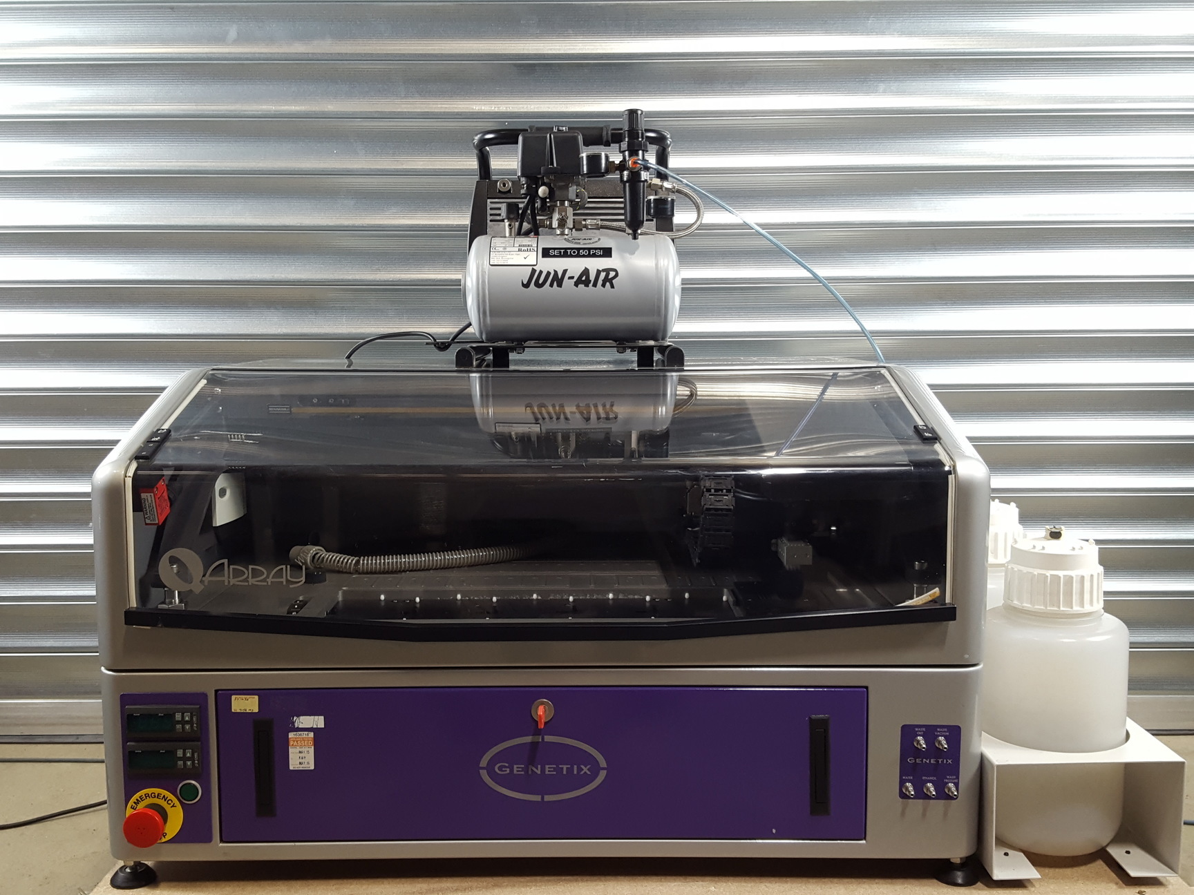 Image of Genetix QArray Mini Benchtop MicroArray Array Printer + Jun-Air Pump Lab