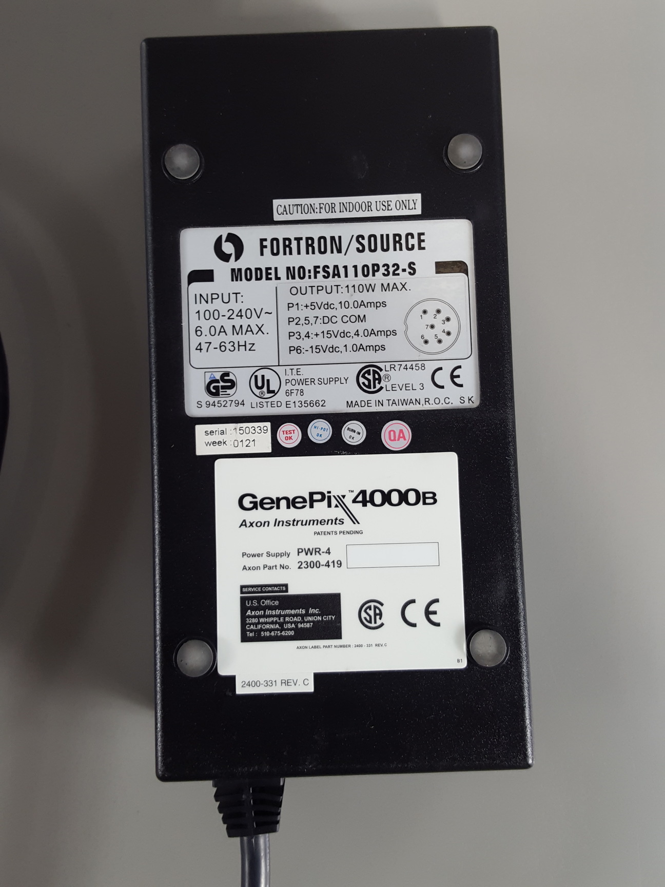 Image of Axon Instruments GenePix 4000B Microarray Scanner Lab