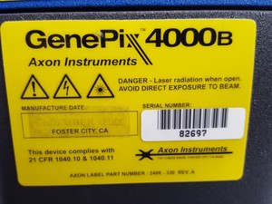 Thumbnail image of Axon Instruments GenePix 4000B Microarray Scanner Lab