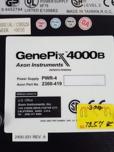 Thumbnail image of Genepix 4000B Microarray Scanner PWR-4 Power Supply FSA110P32-S Lab