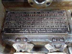 Thumbnail image of Churchill-Redman Churchill Cub Metalworking Lathe Model 58 6" Centre