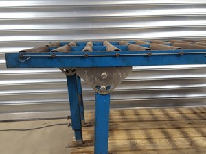 Thumbnail image of 2x Height Adjustable Roller Conveyor Tables 152.5cm Long Engineering Workshop
