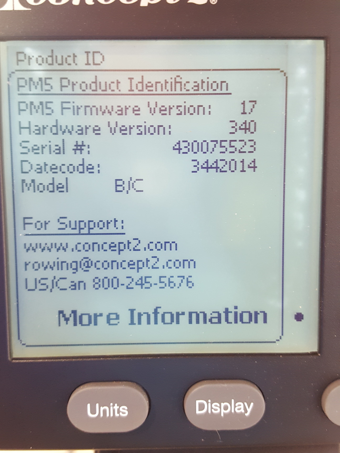 Image of Concept II Model C Indoor Rower Commercial Rowing Machine + PM5 Controller