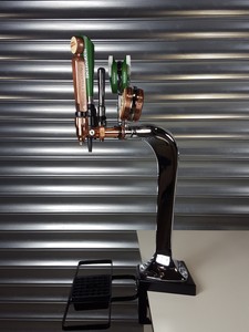 Thumbnail image of Chrome 3 Tap Draught Beer/Cider Pump Bar Heineken, Longhorn, Birra Moretti