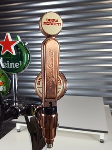 Thumbnail image of Chrome 3 Tap Draught Beer/Cider Pump Bar Heineken, Longhorn, Birra Moretti