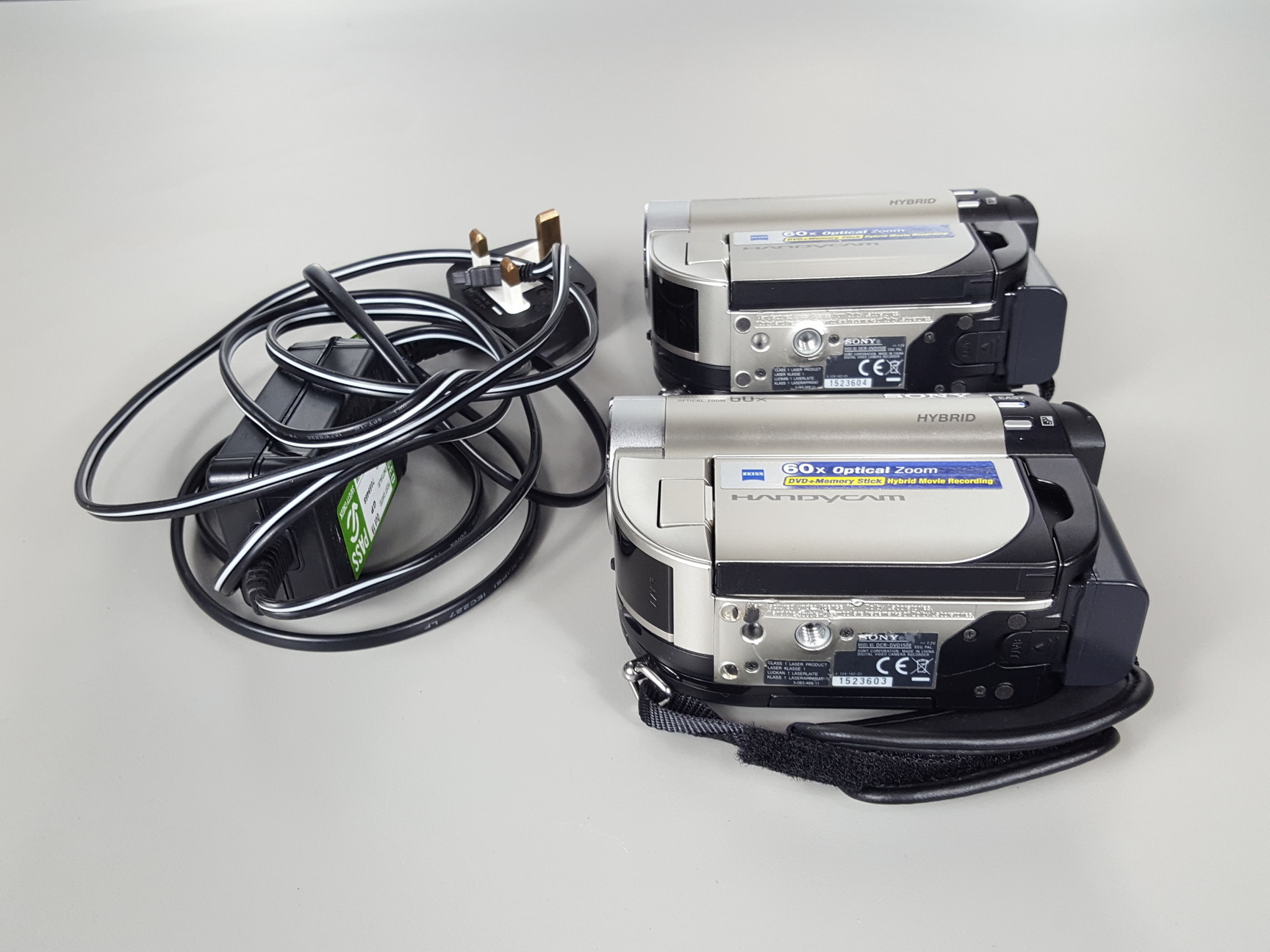 Image of 2x Sony DCR-DVD150 Wide LCD Hybrid HandyCam Camcorders DCR-DVD150E