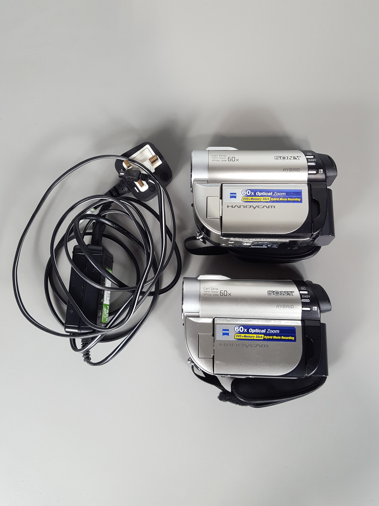 Image of 2x Sony DCR-DVD150 Wide LCD Hybrid HandyCam Camcorders DCR-DVD150E  