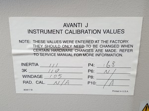 Thumbnail image of Beckman Coulter Avanti J-20 XP Ultracentrifuge - Spares / Repairs Lab