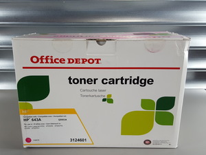 Thumbnail image of Office Depot HP643A Magenta Printer Toner Cartridge 