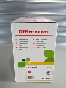 Thumbnail image of Office Depot HP643A Magenta Printer Toner Cartridge 