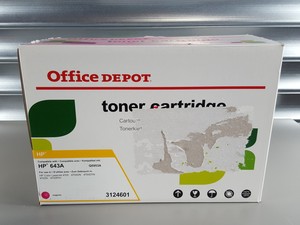 Thumbnail image of Office Depot HP643A Magenta Printer Toner Cartridge 