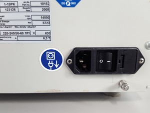 Thumbnail image of Sigma 1-15PK Lab Refrigerated Centrifuge PN:10152 14000rpm Lab Spares/Repair