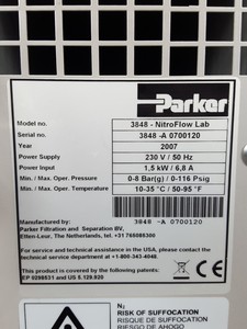 Thumbnail image of Parker 3848 NitroFlow LAB Mobile Nitrogen Gas Generator