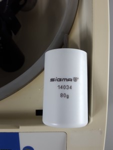 Thumbnail image of Sigma 2-5 3900rpm Benchtop Centrifuge + 11030 37/D Bucket Rotor Lab 