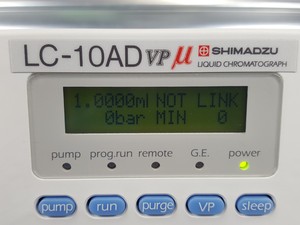 Thumbnail image of Shimadzu LC-10AD VP Liquid Chromatograph 228-45037-38 HPLC Lab