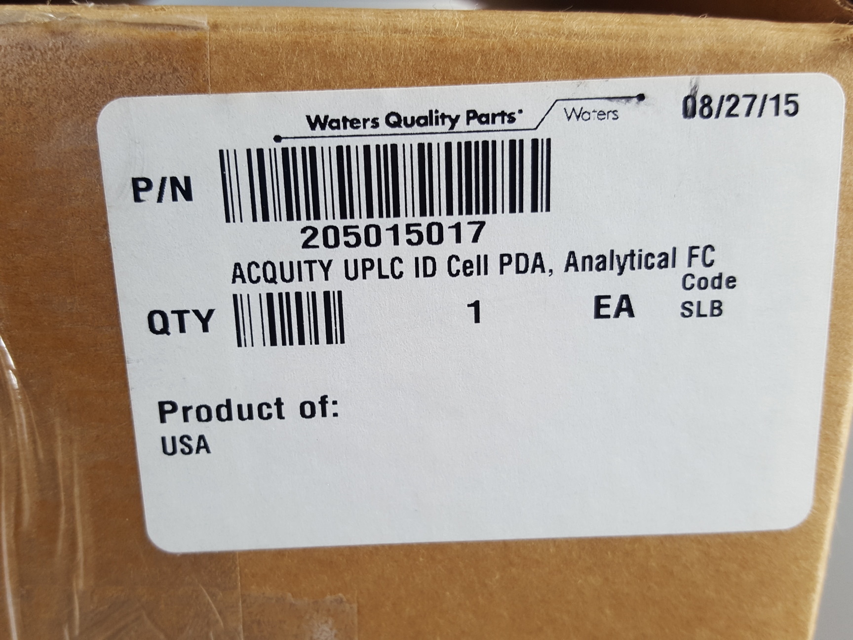 Image of Waters Acquity UPLC ID Cell PDA Analytical 205015017 Lab
