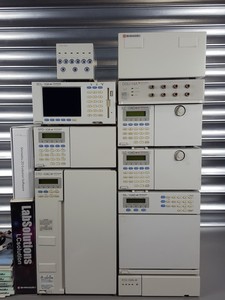 Thumbnail image of Shimadzu HPLC SPD-10 UV Detector, CTO-10AC, SCL-10A, LC-10AD, SIL-10AD, Lab