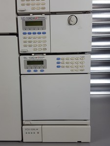 Thumbnail image of Shimadzu HPLC SPD-10 UV Detector, CTO-10AC, SCL-10A, LC-10AD, SIL-10AD, Lab
