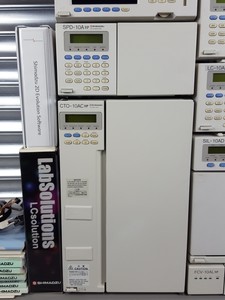 Thumbnail image of Shimadzu HPLC SPD-10 UV Detector, CTO-10AC, SCL-10A, LC-10AD, SIL-10AD, Lab