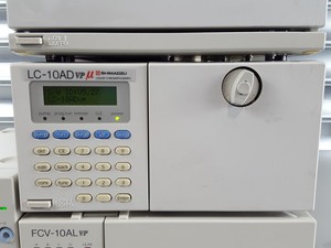 Thumbnail image of Shimadzu HPLC SPD-10 UV Detector, CTO-10AC, SCL-10A, LC-10AD, SIL-10AD, Lab