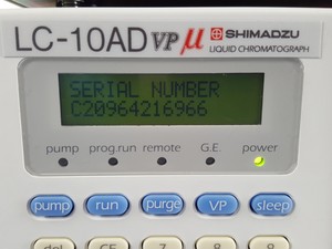 Thumbnail image of Shimadzu HPLC SPD-10 UV Detector, CTO-10AC, SCL-10A, LC-10AD, SIL-10AD, Lab