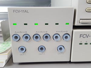 Thumbnail image of Shimadzu HPLC SPD-10 UV Detector, CTO-10AC, SCL-10A, LC-10AD, SIL-10AD, Lab