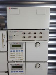 Thumbnail image of Shimadzu HPLC SPD-10 UV Detector, CTO-10AC, SCL-10A, LC-10AD, SIL-10AD, Lab
