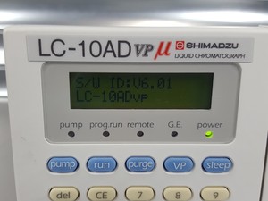 Thumbnail image of Shimadzu HPLC SPD-10 UV Detector, CTO-10AC, SCL-10A, LC-10AD, SIL-10AD, Lab