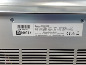 Thumbnail image of Dionex Ultimate 3000 HPLC System HPG-3400M Pump, PDA-3000 Detector, Lab