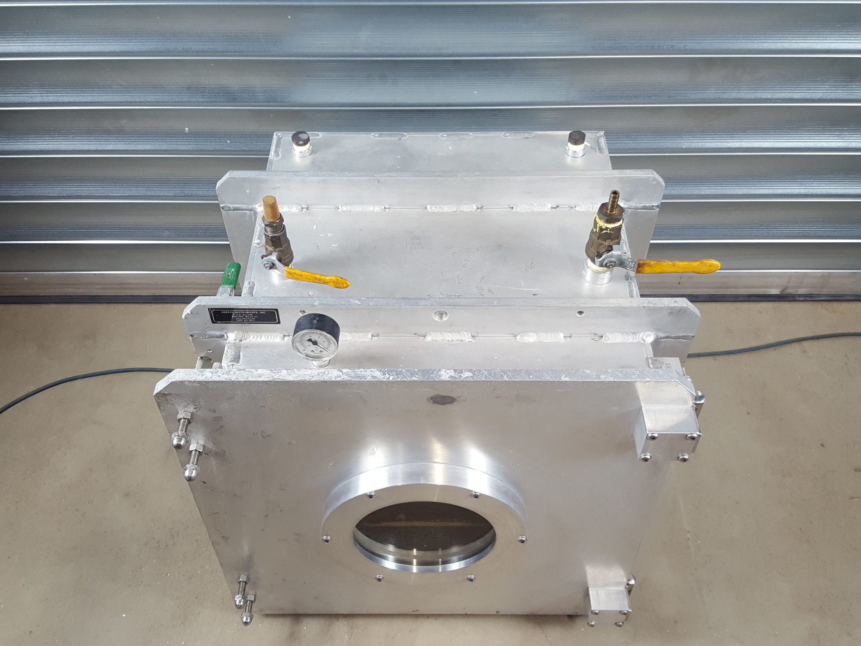 Image of Abbess Instruments 18" Cube Aluminium Vacuum Chamber Lab