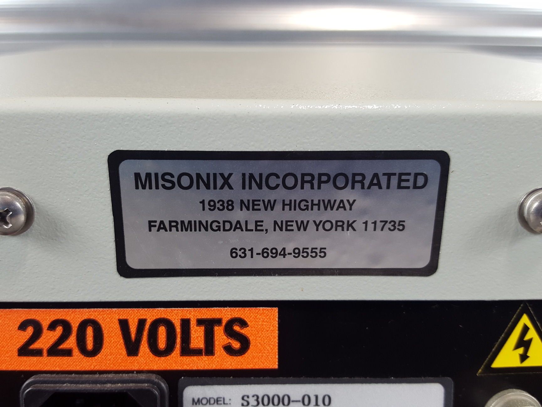 Image of Misonix 3000 Sonicator S3000-010 Ultrasonic Homogenizer Controller Lab