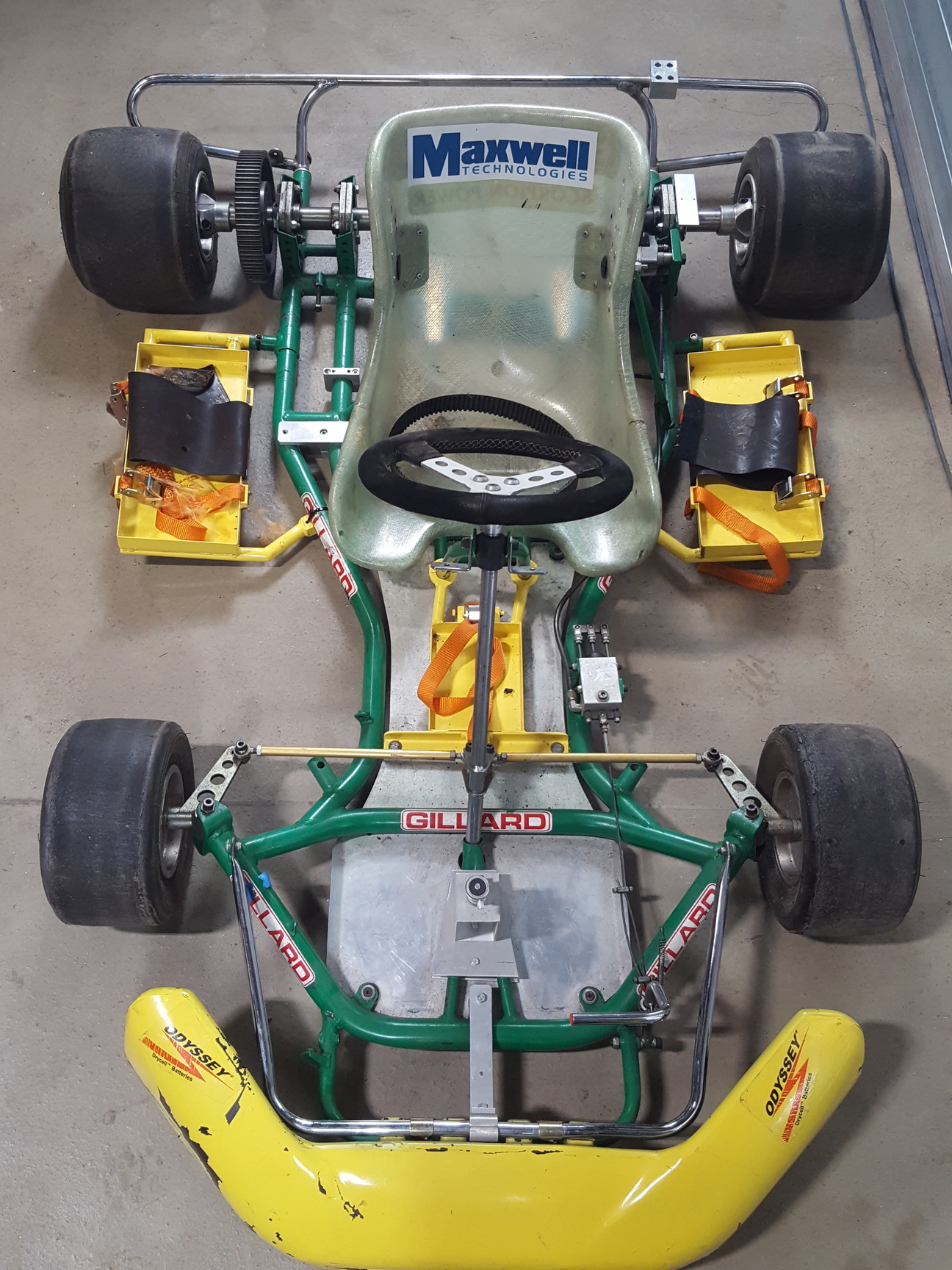 Image of Gillard Go-Kart Chassis Frame, Seat & Wheels Go Kart