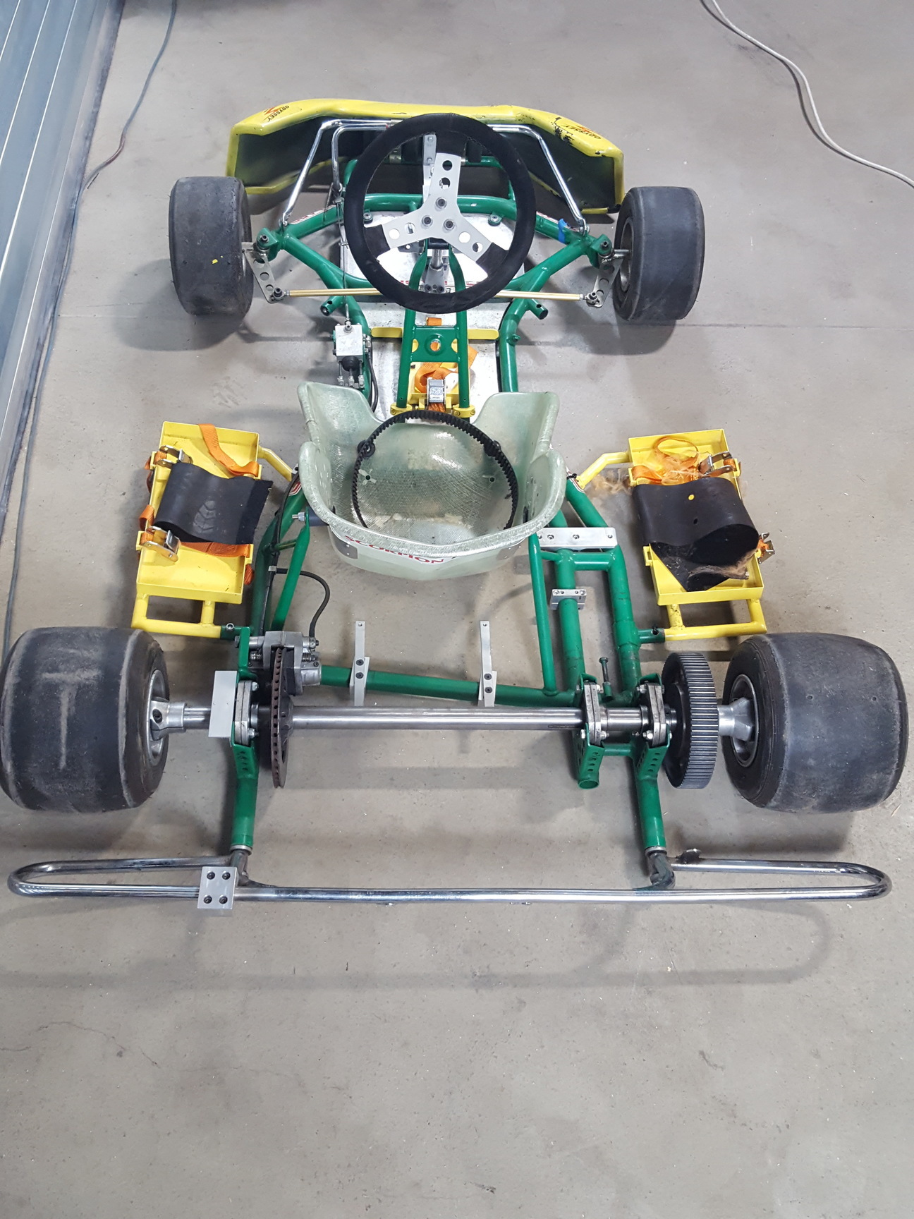 Image of Gillard Go-Kart Chassis Frame, Seat & Wheels Go Kart
