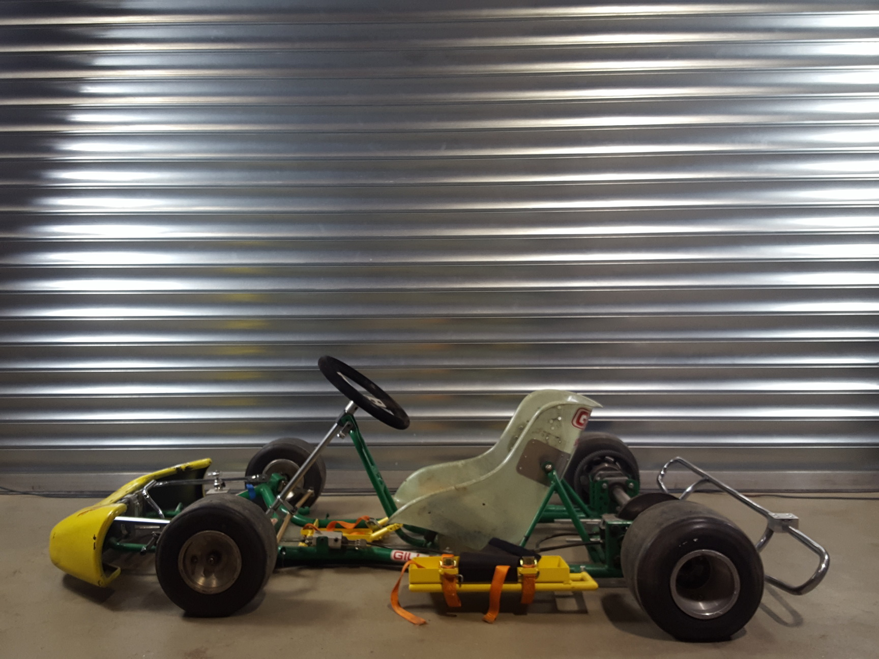 Image of Gillard Go-Kart Chassis Frame, Seat & Wheels Go Kart