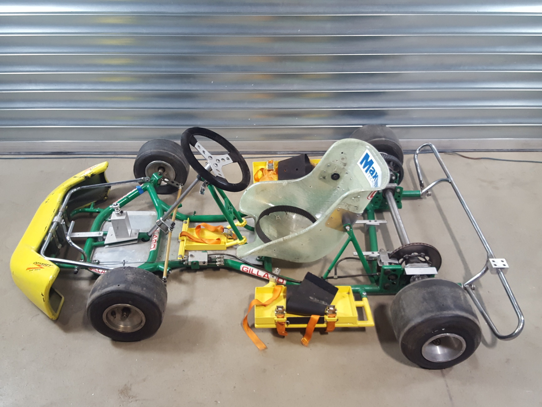 Image of Gillard Go-Kart Chassis Frame, Seat & Wheels Go Kart