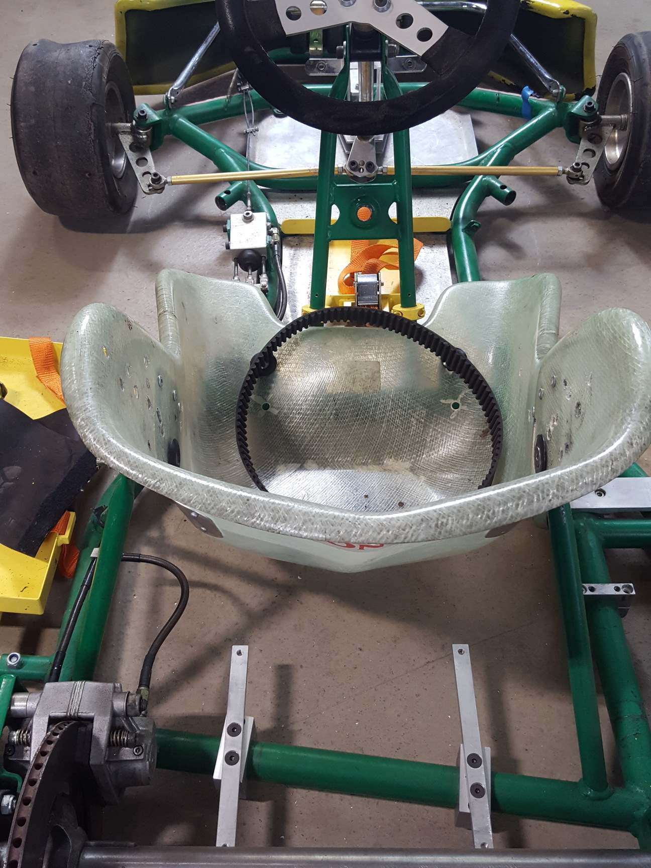 Image of Gillard Go-Kart Chassis Frame, Seat & Wheels Go Kart