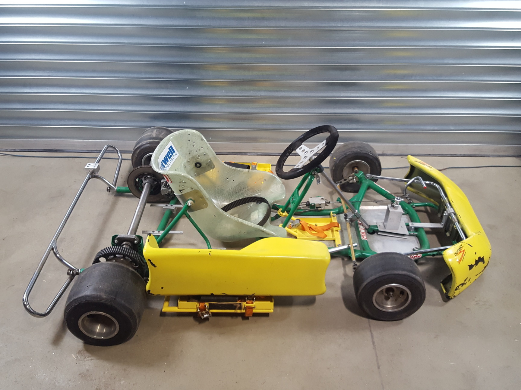 Image of Gillard Go-Kart Chassis Frame, Seat & Wheels Go Kart