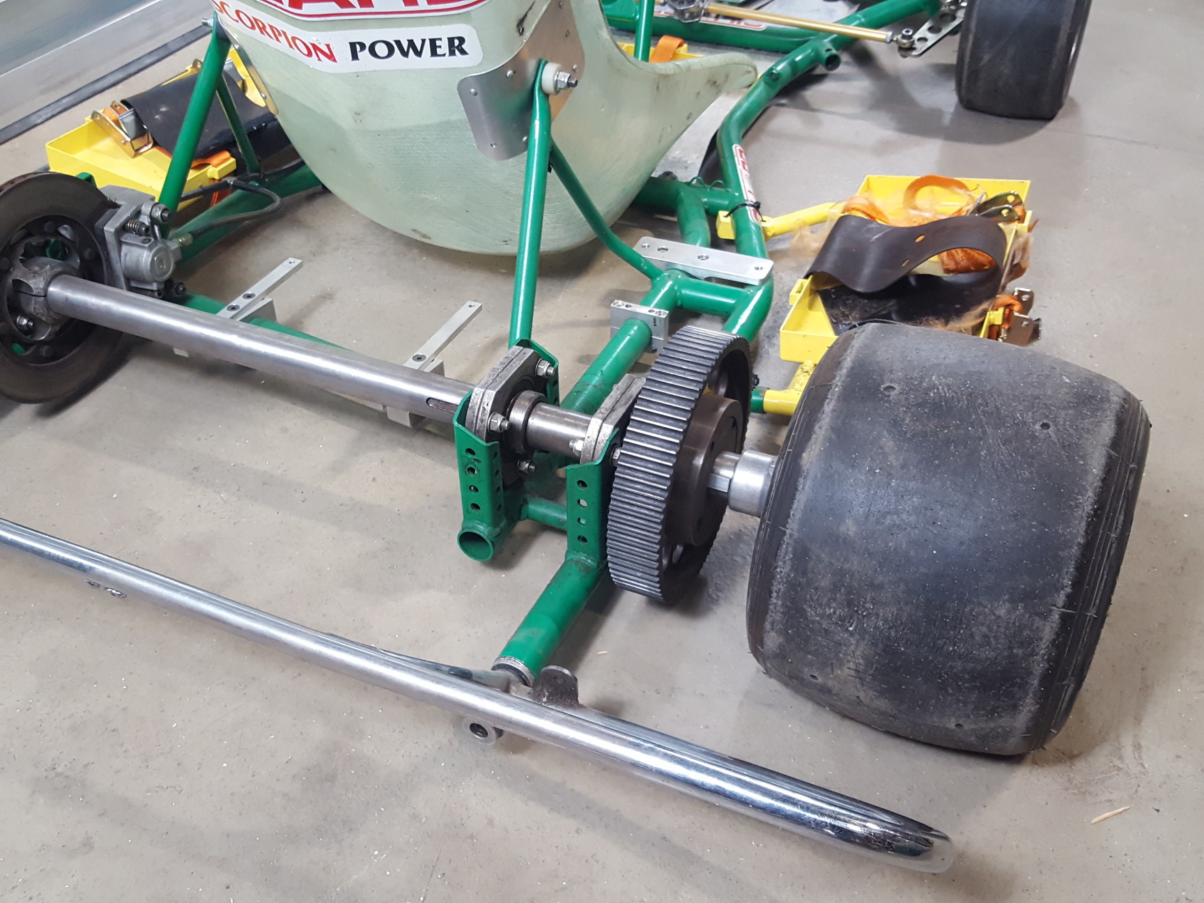 Image of Gillard Go-Kart Chassis Frame, Seat & Wheels Go Kart