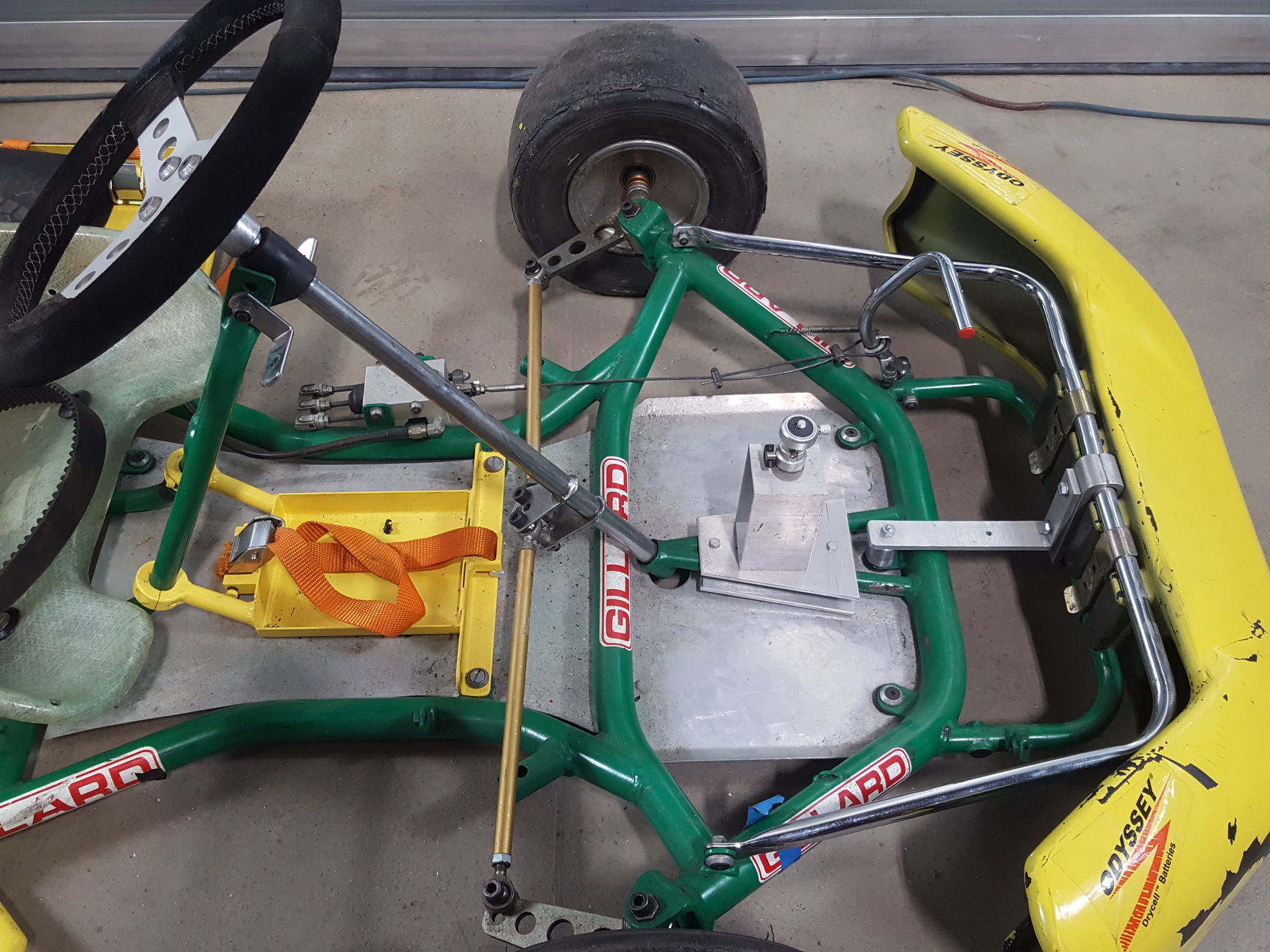 Image of Gillard Go-Kart Chassis Frame, Seat & Wheels Go Kart