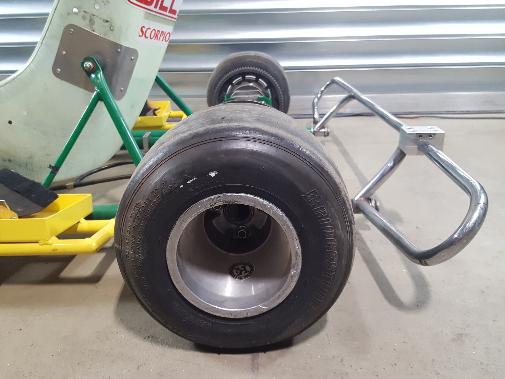 Image of Gillard Go-Kart Chassis Frame, Seat & Wheels Go Kart