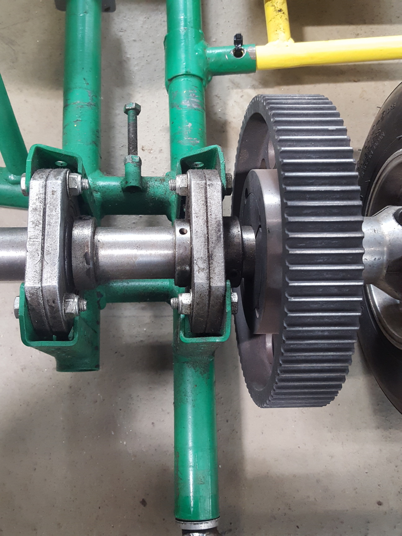 Image of Gillard Go-Kart Chassis Frame, Seat & Wheels Go Kart